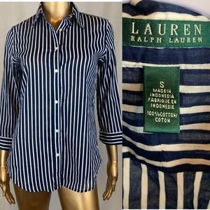 Ralph Lauren Striped Blouse Size 8